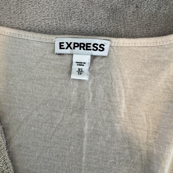 Express Women's Lace Front Tanktop size XS Charcoal And Ivory Set Of 2 XS - Picture 4 of 9